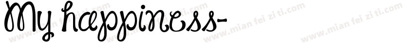My happiness字体转换